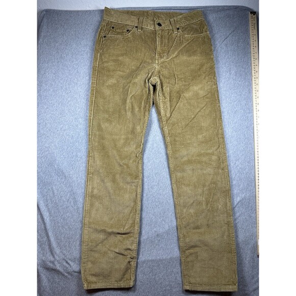 Levis Pants Mens‎ 28X30 Brown Corduroy Classic Flat Front Straight Leg NWOT